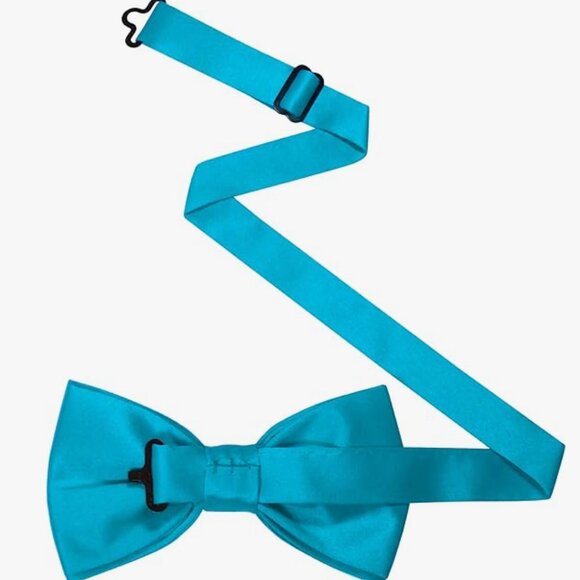 Solid Color Pre-tied Bow Tie Adjustable Bowtie Jade Klikel Burlet NEW - Picture 2 of 3